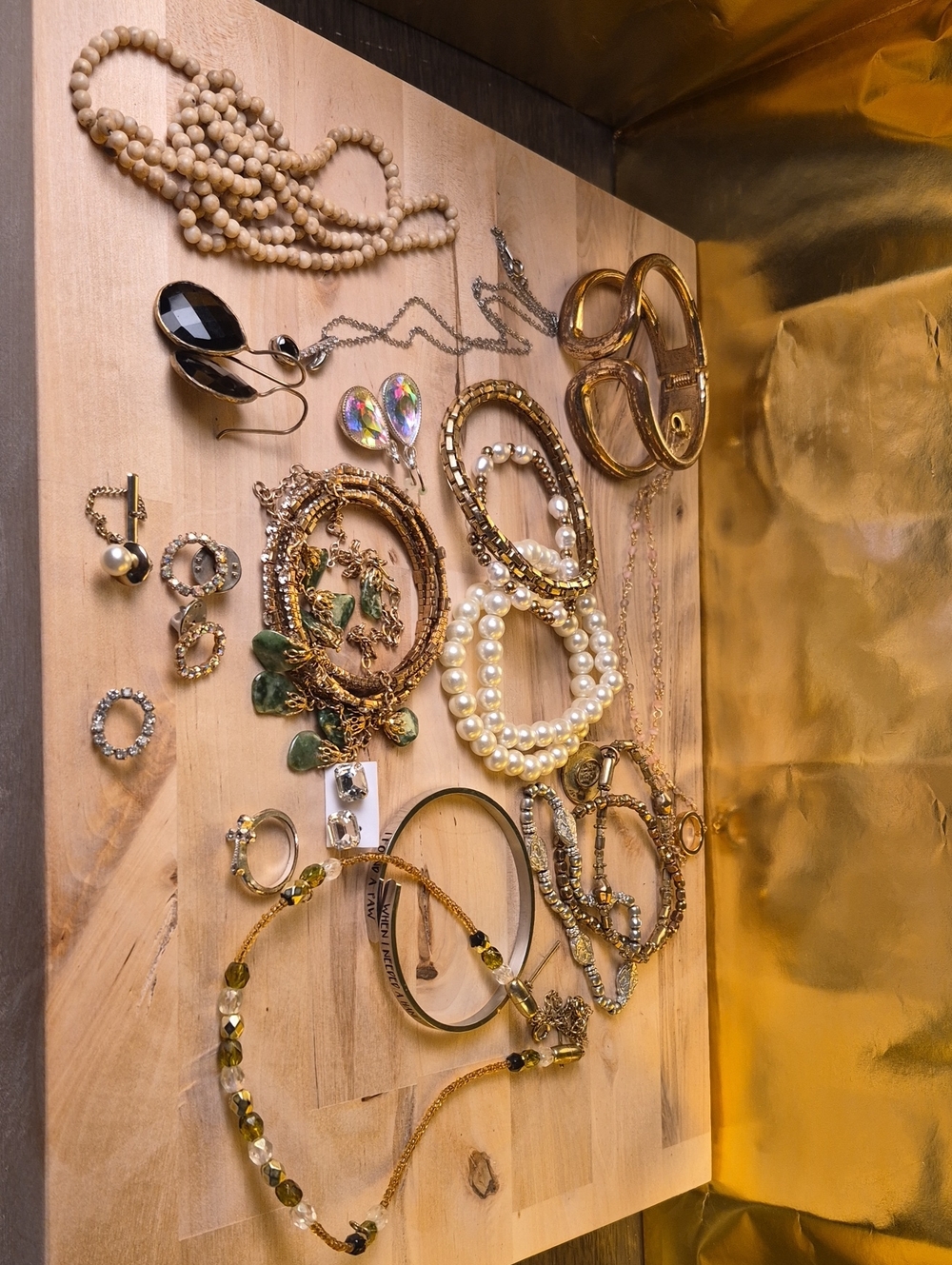 Gold and Pearl Mixed Bracelet Sets - All Womans Jewelry